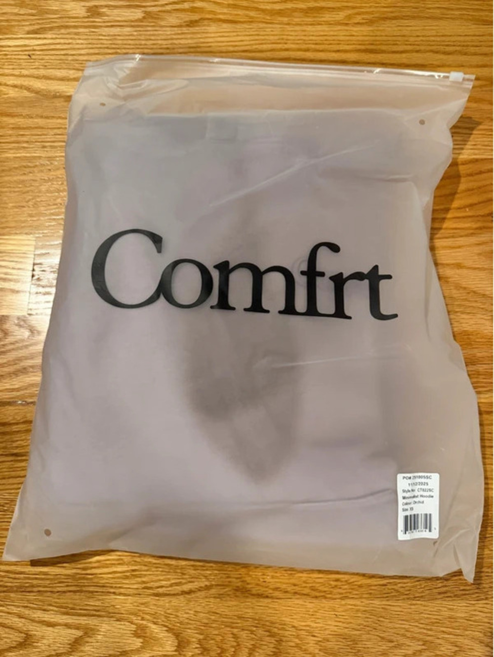 Comfrt Minimalist Hoodie Sweatshirt - Orchid XS NWT